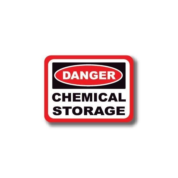 Ergomat 50in x 32in RECTANGLE SIGNS - Danger Chemical Storage DSV-SIGN 1600 #0355 -UEN - main